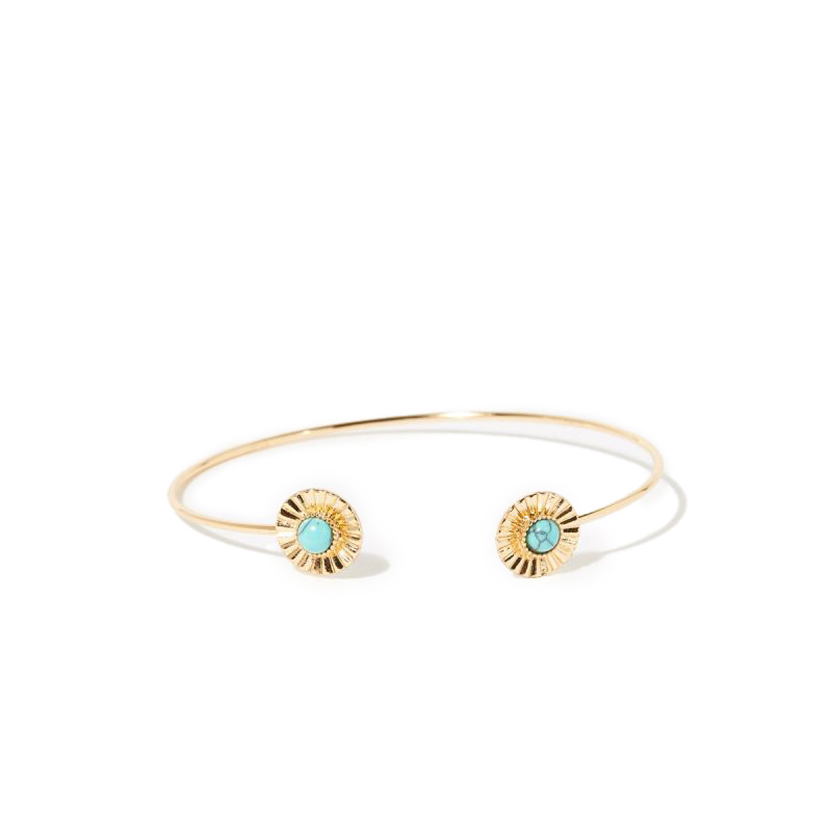 Bracelet "Bali" doré et Turquoise