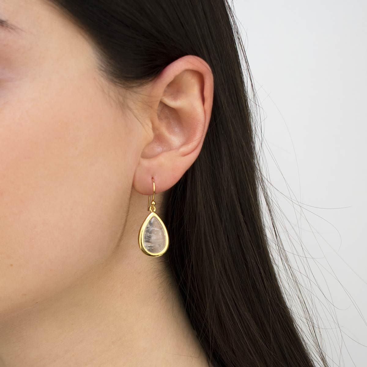Boucles d'oreilles "Valhalla" Crystal Laiton doré