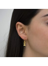 Boucles d'Oreilles "Antia" agathe Noir