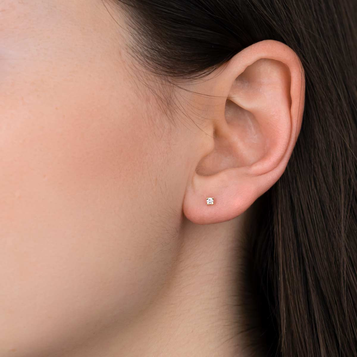 Boucles d'oreilles Or Jaune et Diamant Boucles d'oreilles Or Jaune et Diamant