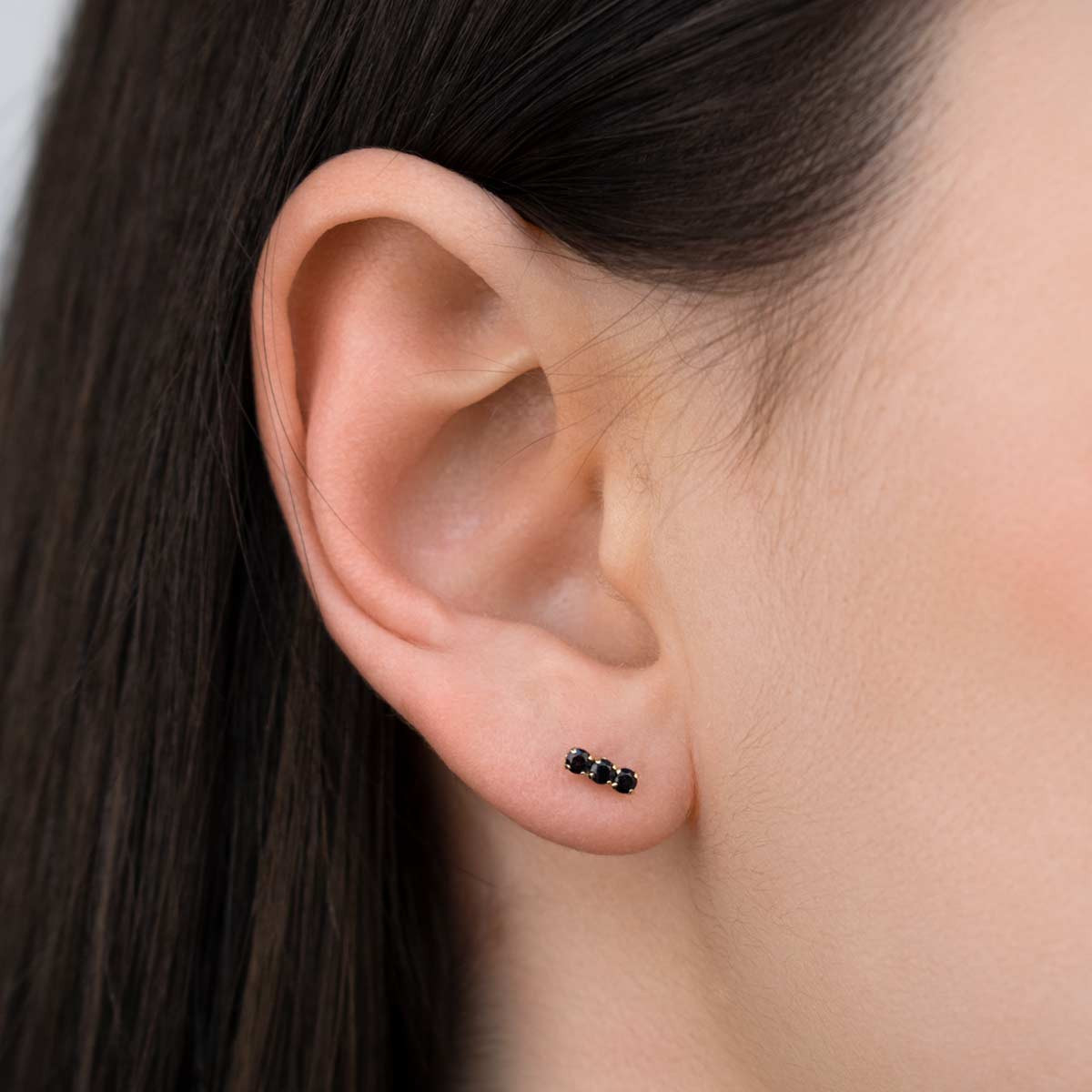 Boucles d'oreilles Or jaune 375/1000 et pierres Boucles d'oreilles "Fragment" Or jaune