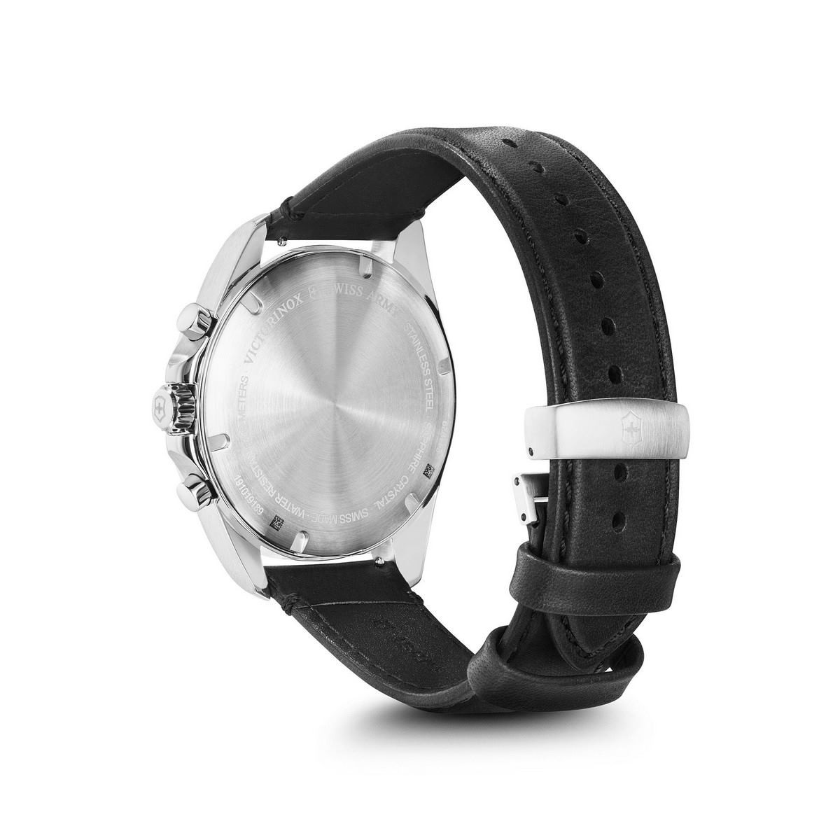 Montre Homme Victorinox FieldForce en cuir noir - 42 mm