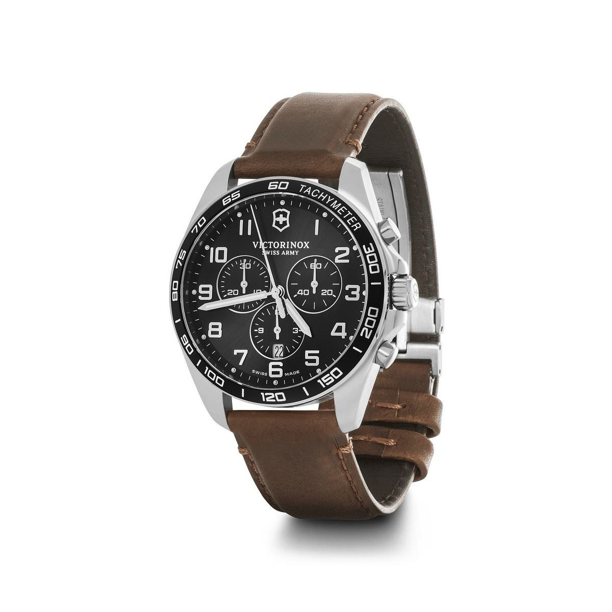 Montre Homme Victorinox FieldForce en cuir marron - 42 mm Montre Homme Victorinox FieldForce en cuir marron - 42 mm