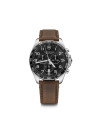 Montre Homme Victorinox FieldForce en cuir marron - 42 mm