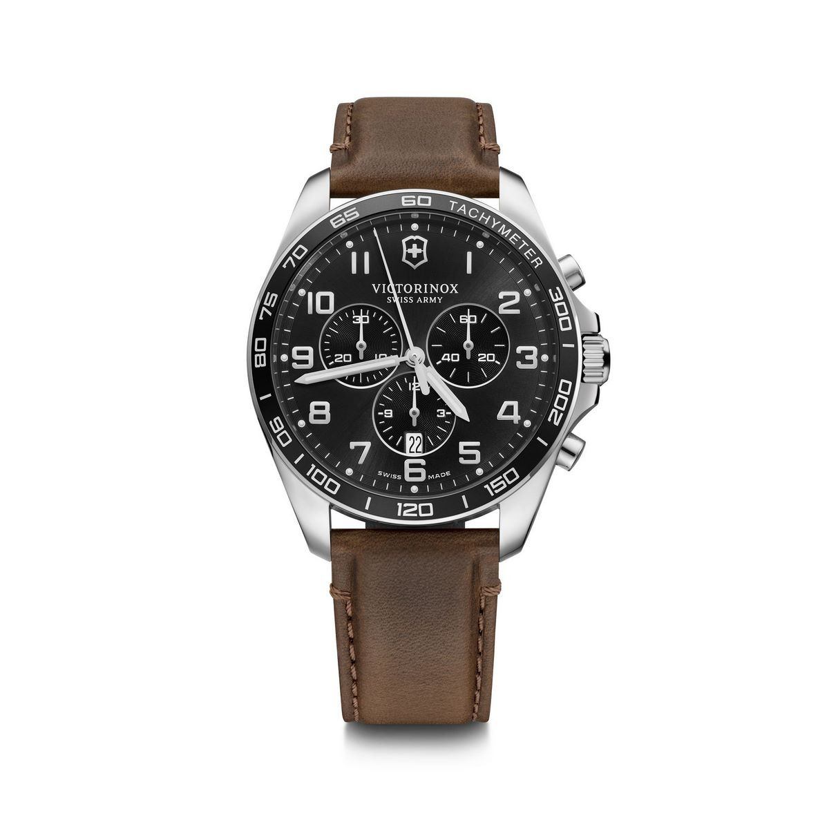 Montre Homme Victorinox FieldForce en cuir marron - 42 mm Montre Homme Victorinox FieldForce en cuir marron - 42 mm