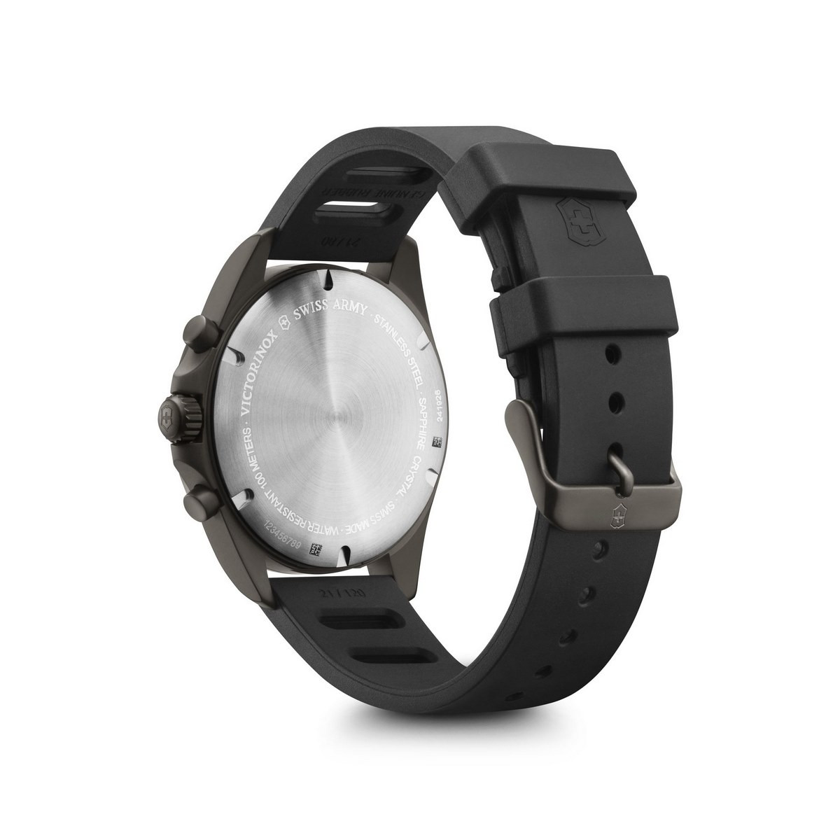 Montre Homme Victorinox FieldForce en caoutchouc noir - 42 mm Montre Homme Victorinox FieldForce en caoutchouc noir - 42 mm