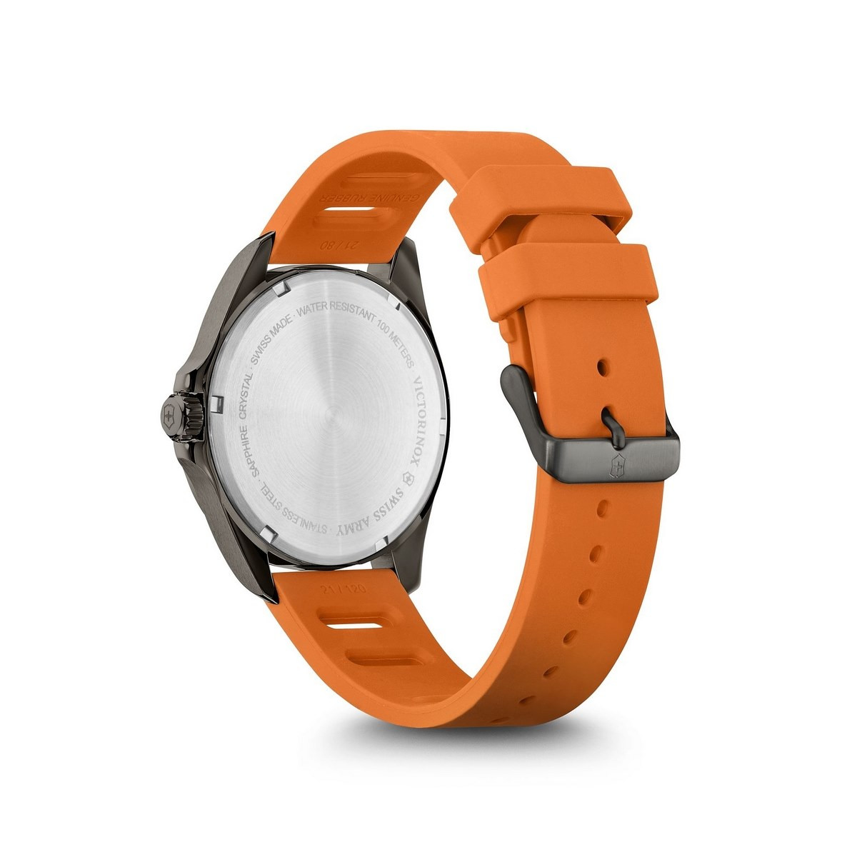 Montre Homme Victorinox FieldForce en caoutchouc orange - 42 mm Montre Homme Victorinox FieldForce en caoutchouc orange - 42 mm