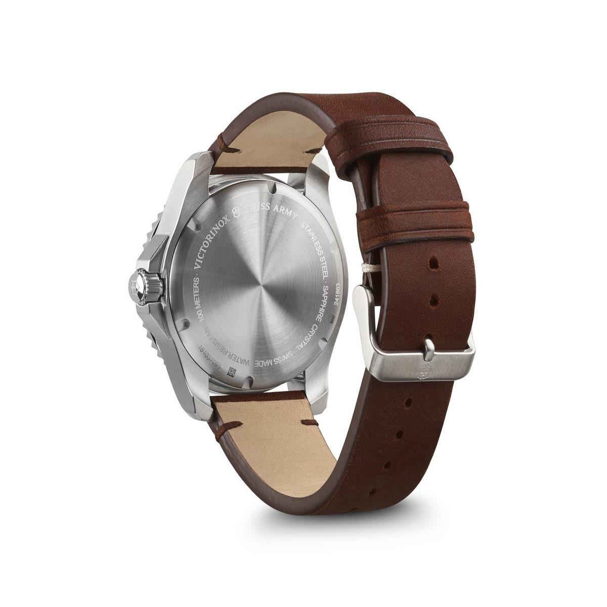 Montre Homme Victorinox Maverick en cuir marron - 43 mm