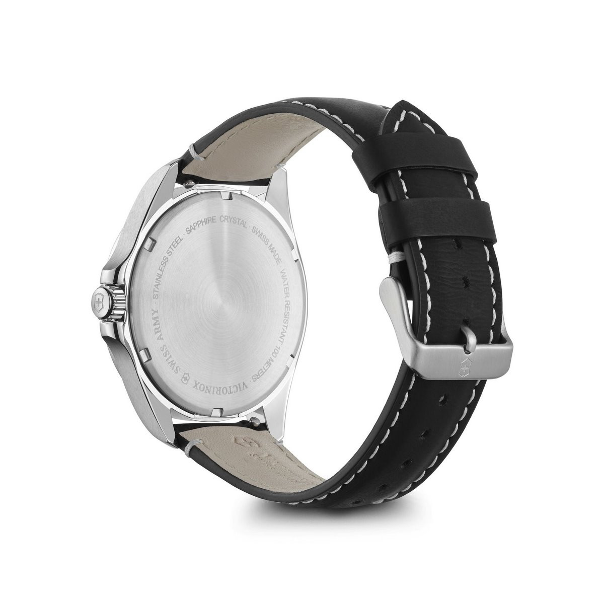 Montre Homme Victorinox FieldForce en cuir noir - 42 mm Montre Homme Victorinox FieldForce en cuir noir - 42 mm