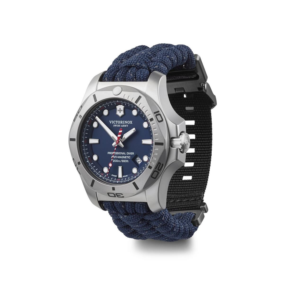 Montre Homme Victorinox I.N.O.X. en paracorde bleu - 45 mm