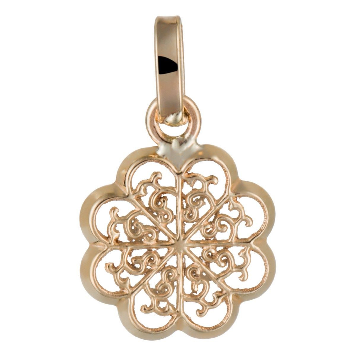 Pendentif "Médaillon Flora" Or Jaune 375/1000 Pendentif "Mademoiselle" Or jaune
