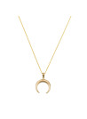 Pendentif "Demi lune" Or jaune 375/1000