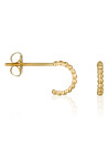 Boucles d'oreilles "Demi cercle" Or jaune 375/1000