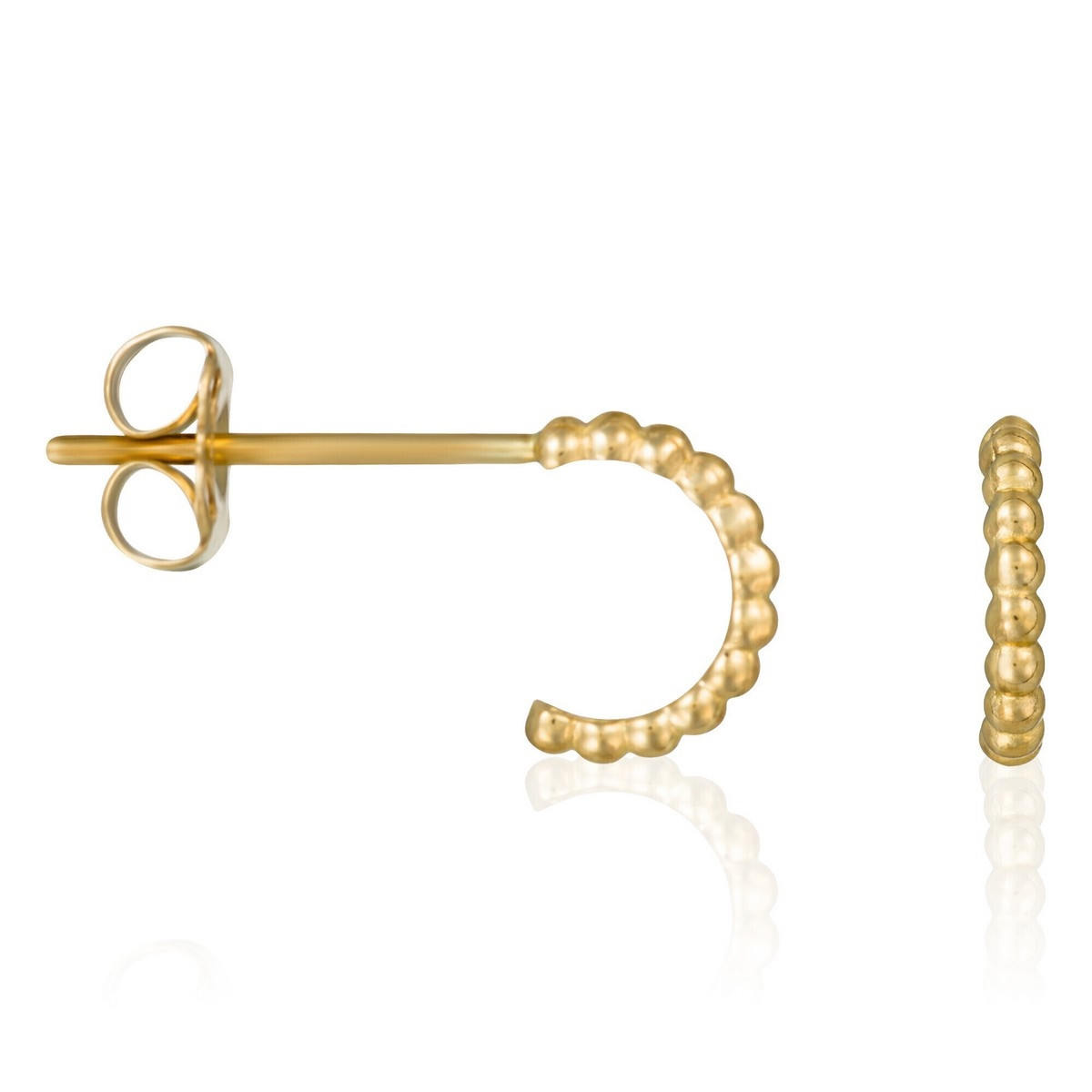 Boucles d'oreilles "Demi cercle" Or jaune 375/1000 Boucles d'oreilles "Sensation" Or jaune
