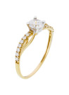 Bague "Coup de foudre" Or Jaune 375/1000