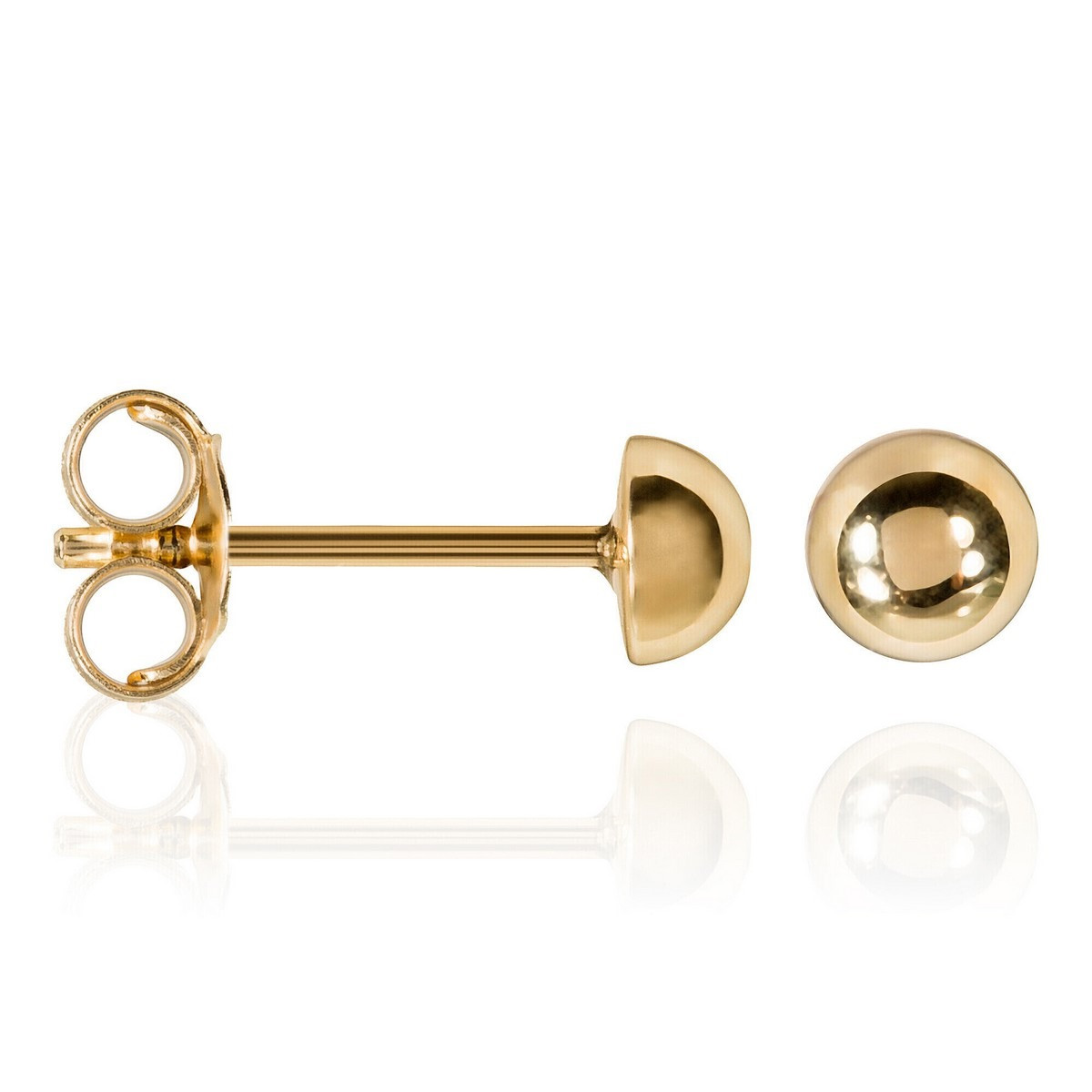 Boucles d'oreilles "Puces dorées" Or Jaune 375/1000 Boucles d'oreilles "Ravissement" Or jaune