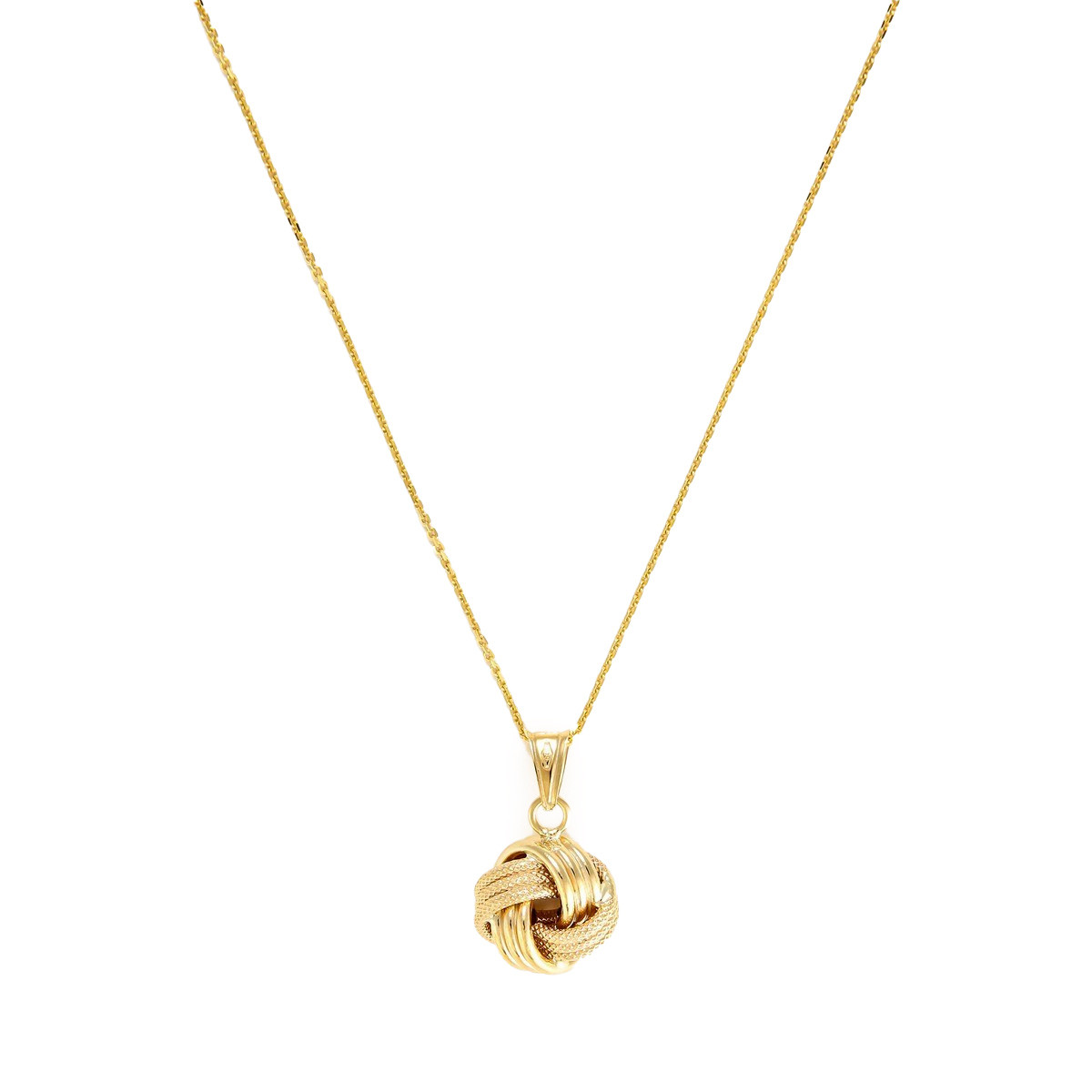 Pendentif " Noeud torsadé " 12 mm Or jaune 375/1000 Pendentif "Hespérides" Or jaune