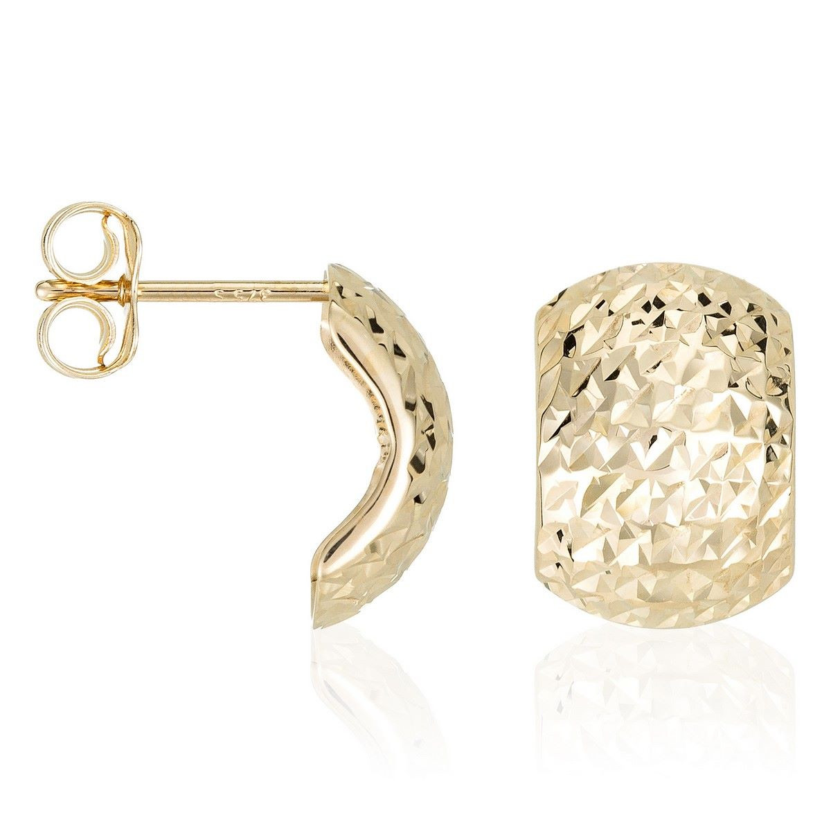 Boucles d'oreilles "Olympe" Or jaune 375/1000 Boucles d'oreilles "Volupte" Or jaune