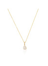 Pendentif " Goutte brillante" Or Jaune 375/1000 et Zirconium