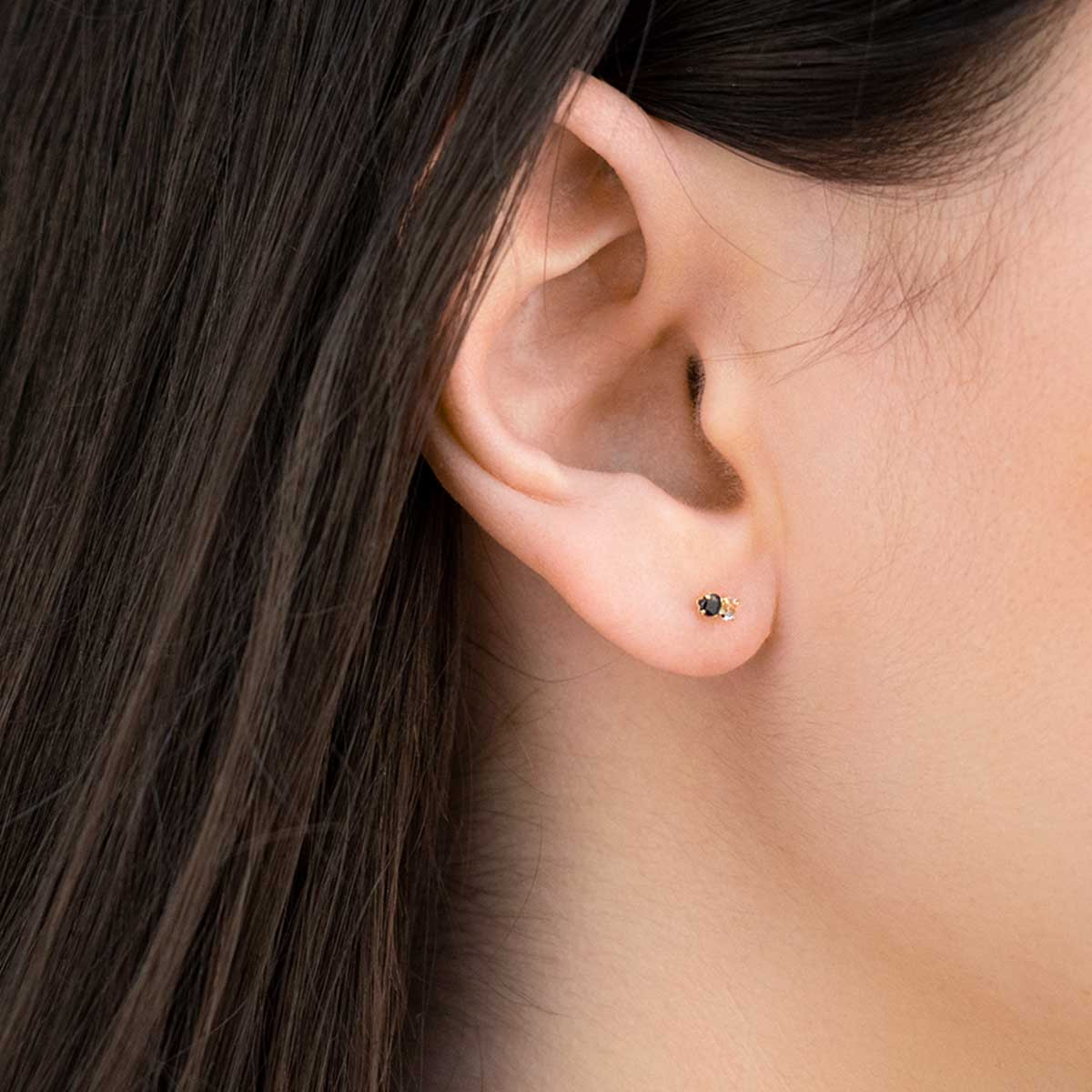 Boucles d'oreilles Or jaune 375/1000 et pierres Boucles d'oreilles "Caprice" Or jaune