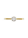 Solitaire Or Jaune et Diamants 0,10 carat "Amoureuse"