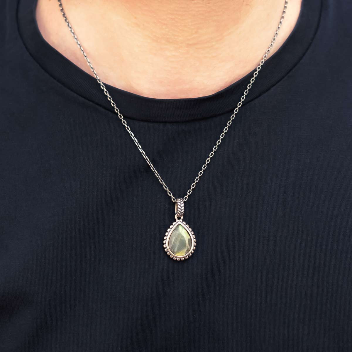Collier Homme HOLAN1 en Argent 925 Collier Homme Argent 925/1000 "Nimbor" - Long : 49 cm