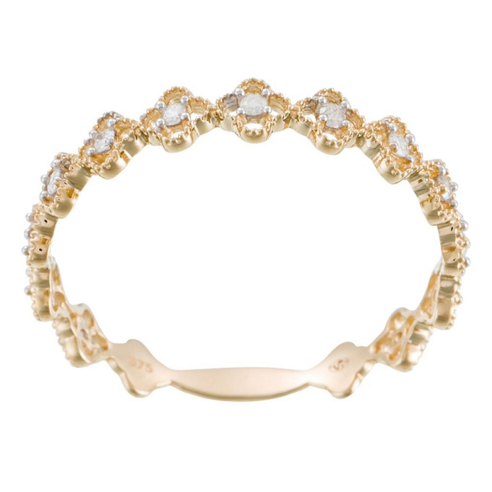 Bague Or Jaune et Diamant Bague "Alicante" Or jaune et Diamants