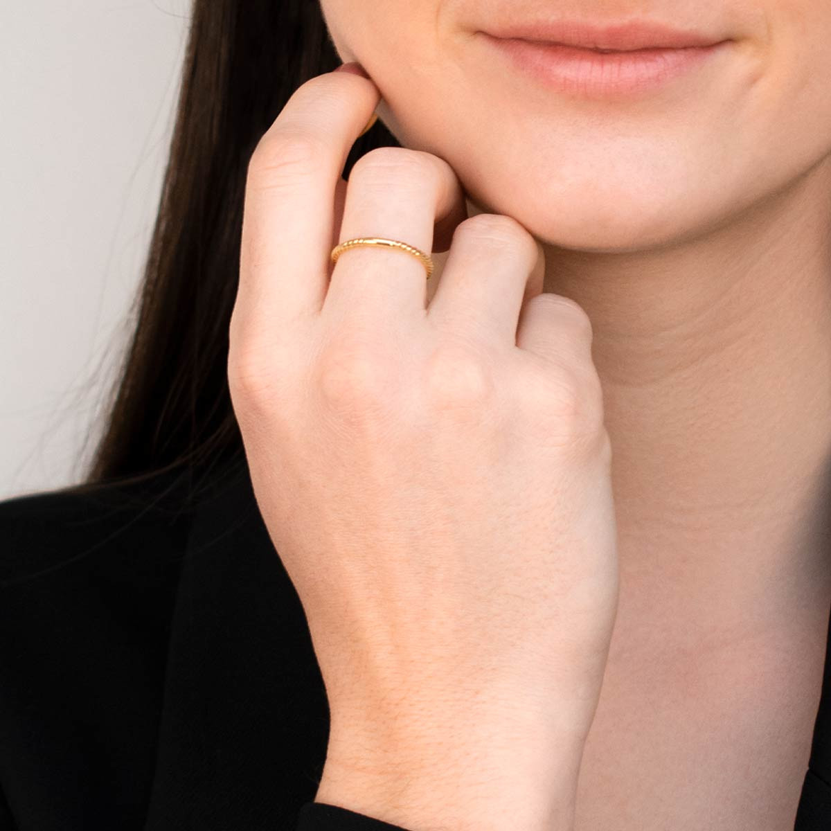 Bague Or Jaune "Pour Toujours" Bague "Pour Toujours" Or jaune