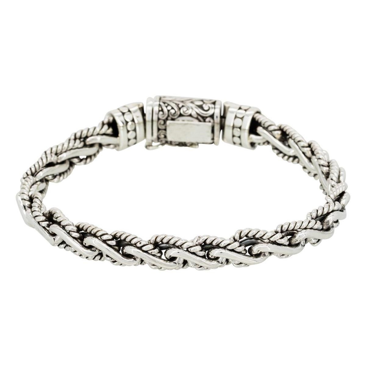 Bracelet Rockstone Homme Argent massif 925 - HRM179034 Bracelet Homme Argent 925/1000 "Zephyrin" Taille L