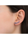 Boucles d'oreilles dorées et jade