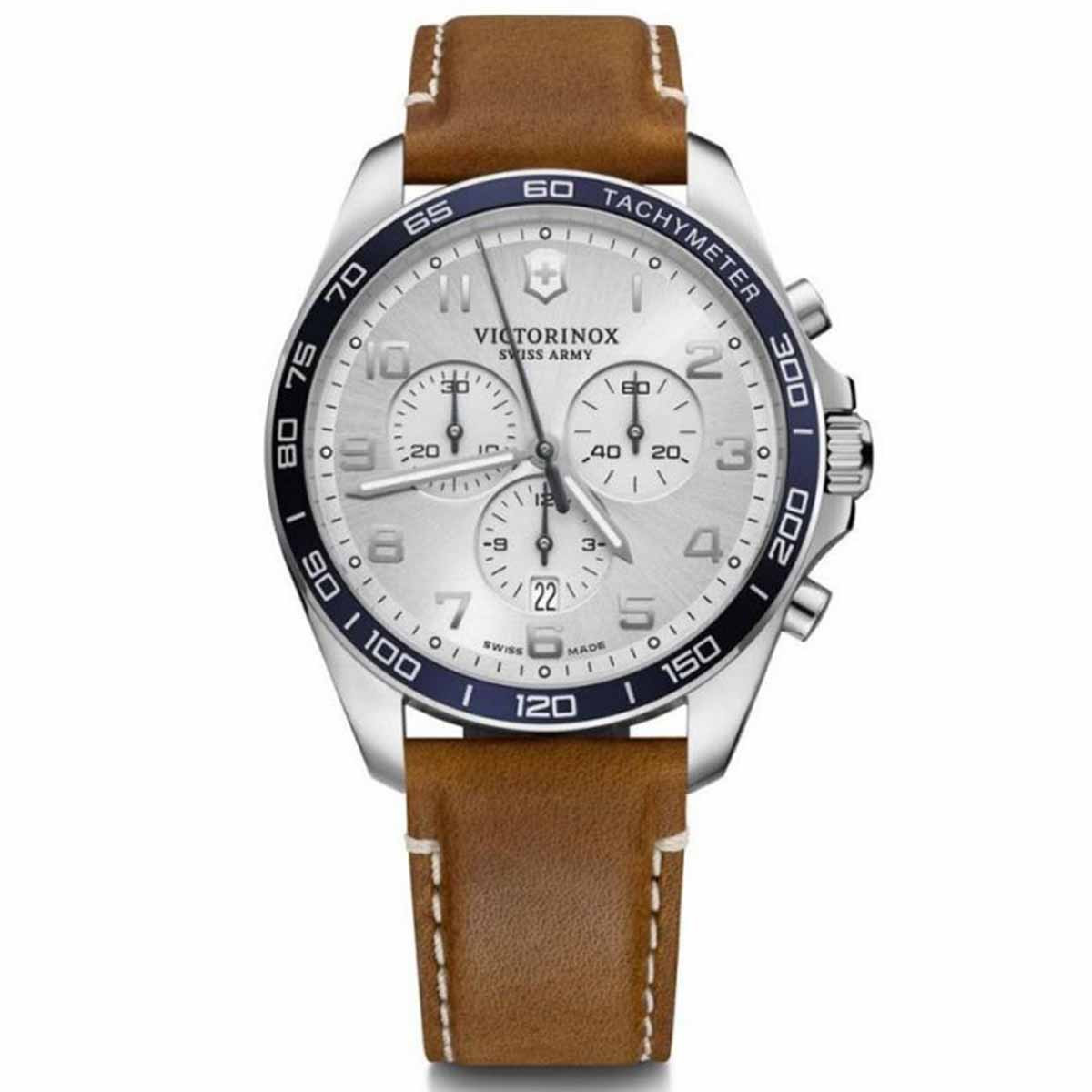 Montre Homme Victorinox FieldForce en cuir marron - 42 mm Montre Homme Victorinox FieldForce en cuir marron - 42 mm