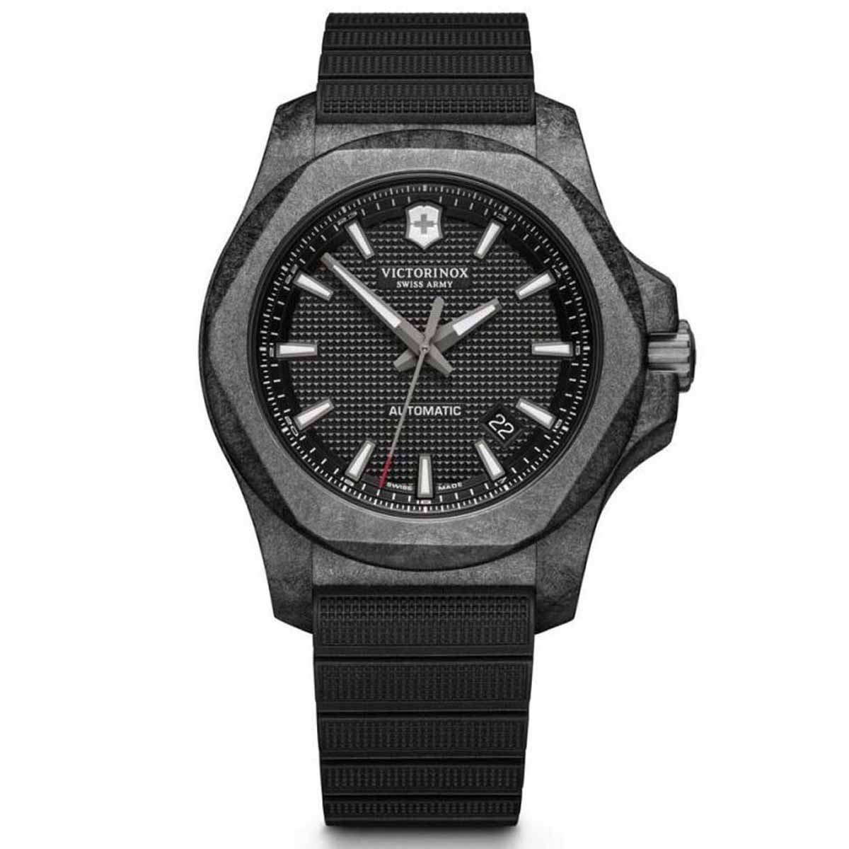 Montre Homme Victorinox I.N.O.X. en caoutchouc noir 45 mm Montre Homme Victorinox I.N.O.X. en caoutchouc noir - 45 mm