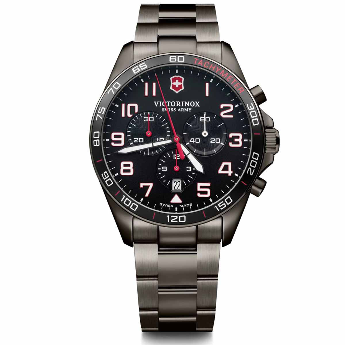 Montre Homme Victorinox FIELDFORCE SPORT en acier noir Montre Homme Victorinox FIELDFORCE SPORT en acier noir