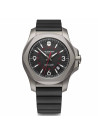 Montre Homme Victorinox I.N.O.X. Titane, cadran gris, bracelet noir caoutchouc - 43 mm