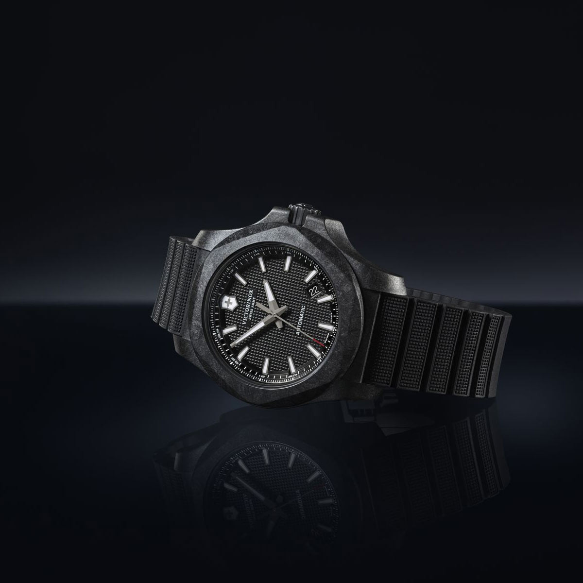 Montre Homme Victorinox I.N.O.X. en caoutchouc noir - 45 mm Montre Homme Victorinox I.N.O.X. en caoutchouc noir - 45 mm