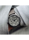 Montre Homme AVI-8 SPITFIRE Automatique Cadran acier gris  Bracelet acier + Bracelet cuir