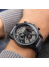 Montre Homme AVI-8 HAWKER HARRIER II Quartz Cadran gris  Bracelet cuir véritable et tissu