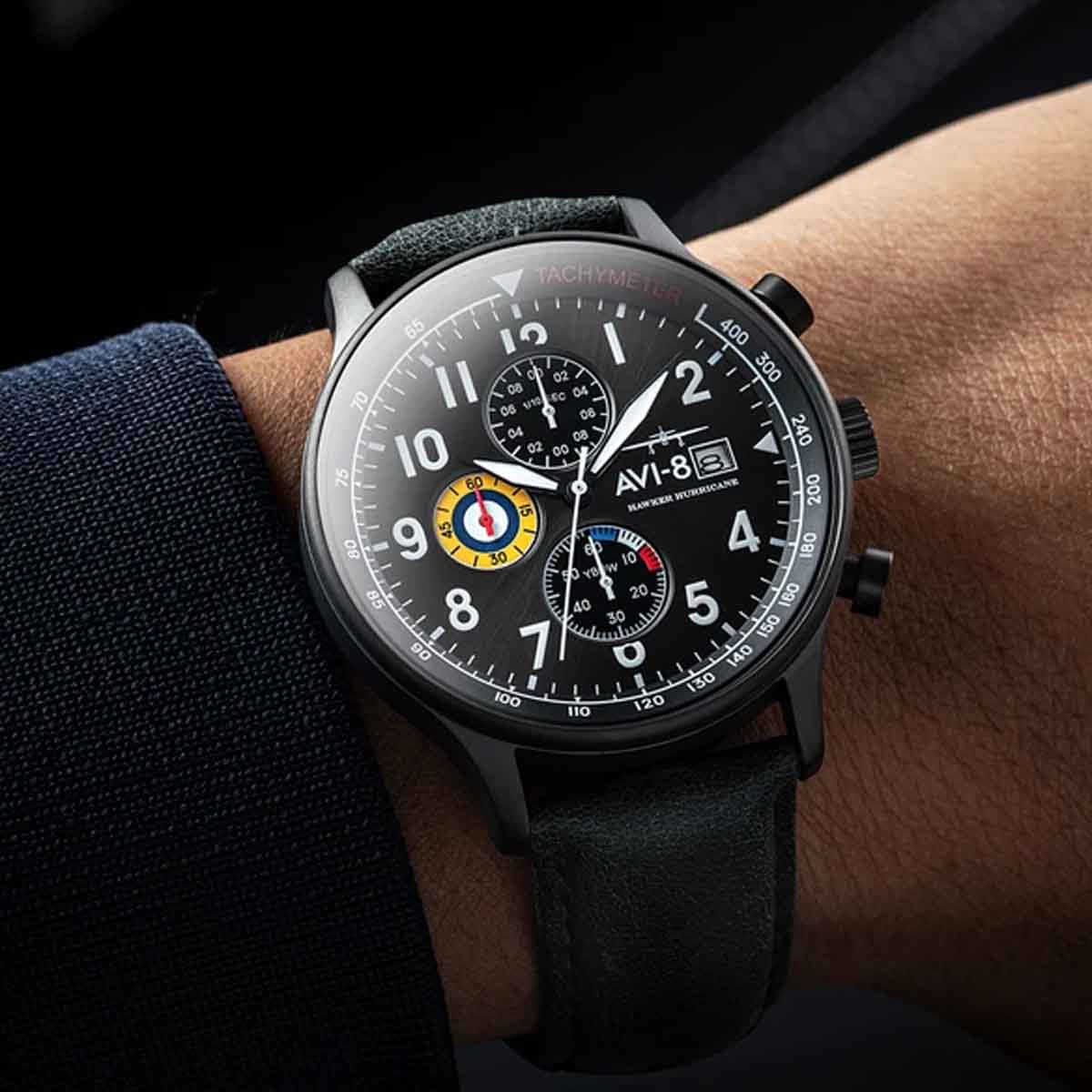 Montre AVI-8 HAWKER HURRICANE Quartz Chronograph - AV-4011-0D