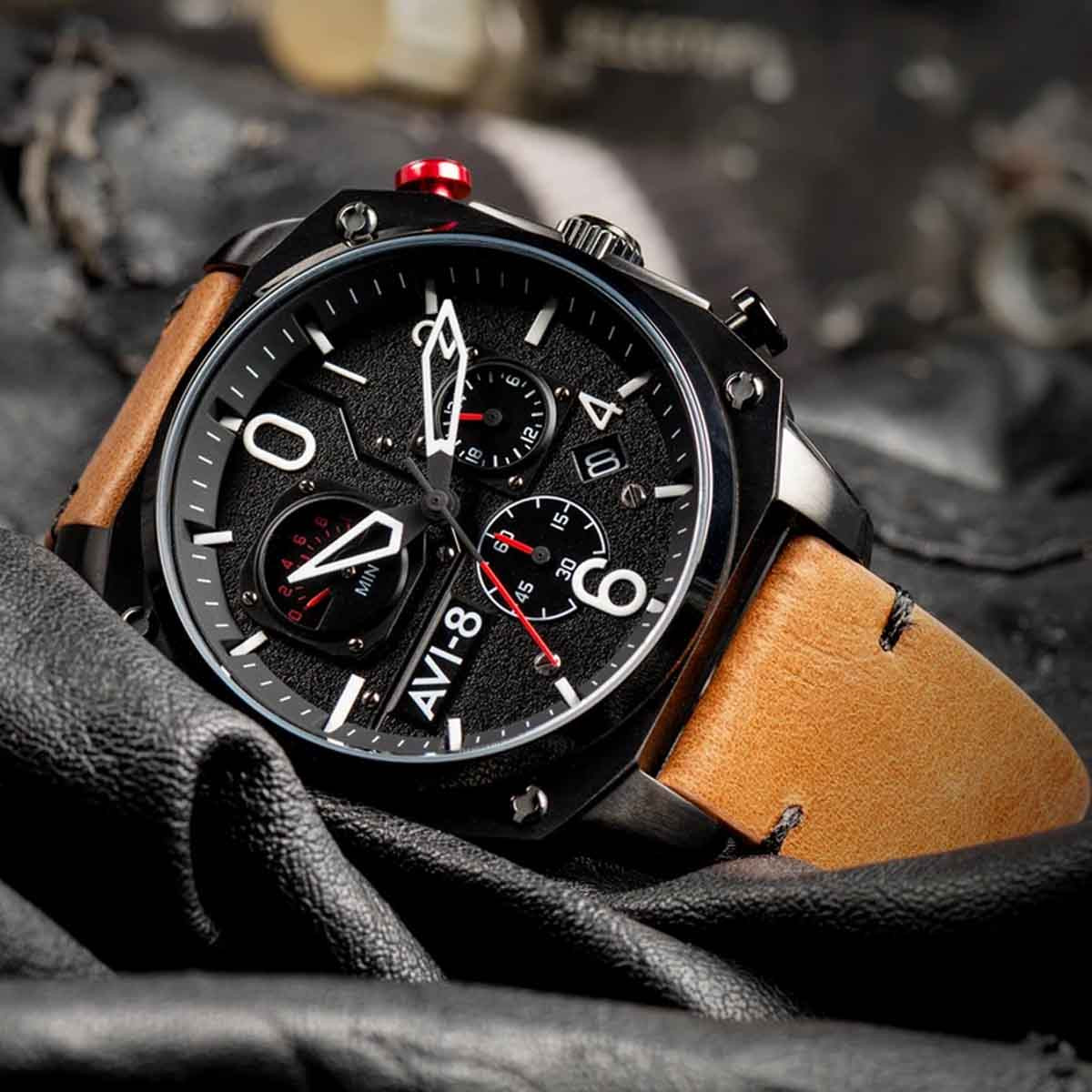 Montre AVI-8 HAWKER HUNTER Quartz Chronograph - AV-4052-02