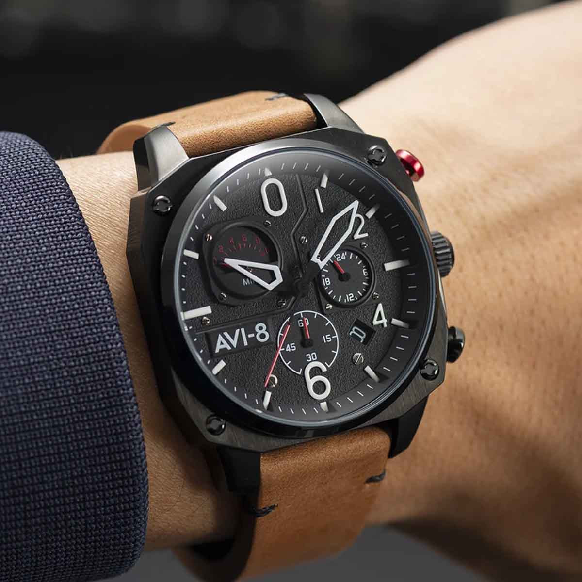 Montre AVI-8 HAWKER HUNTER Quartz Chronograph - AV-4052-02 Montre AVI-8 HAWKER HUNTER Quartz Chronograph - AV-4052-02