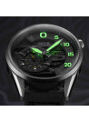 Montre Homme AVI-8 HAWKER HARRIER II Automatique Cadran noir Bracelet cuir vert