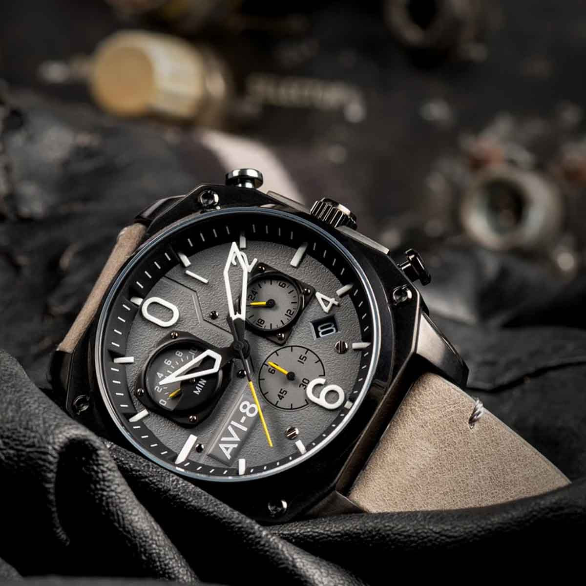 Montre AVI-8 HAWKER HUNTER Quartz Chronograph - AV-4052-03