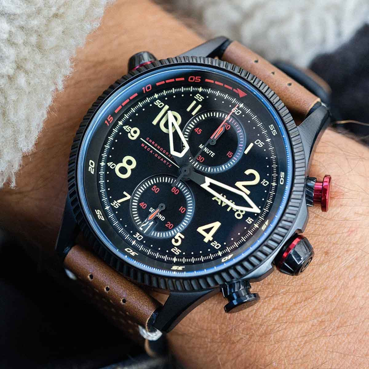 Montre AVI-8 Hawker Hunter - Quartz Chronographe - AV-4080-04