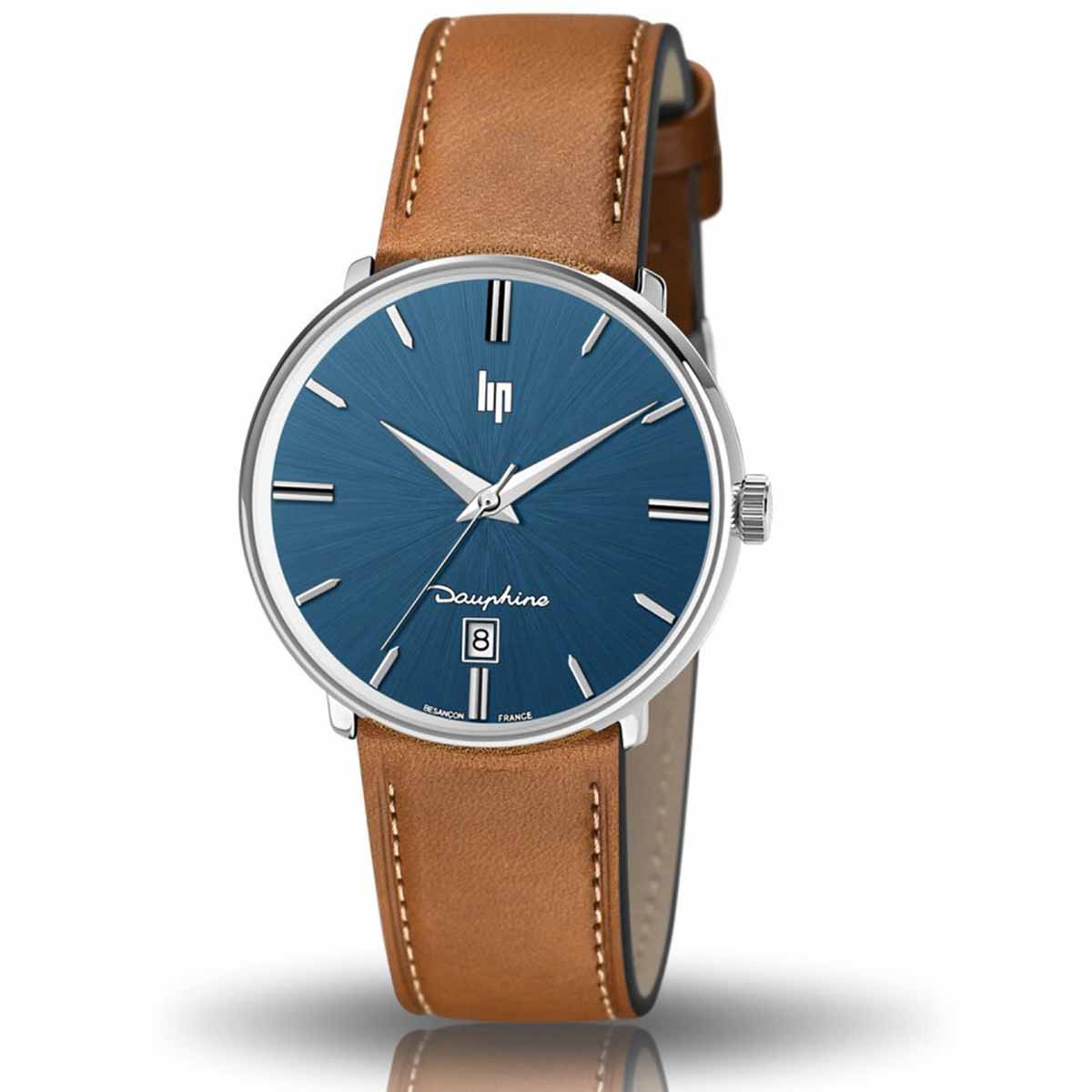 Montre homme LIP "DAUPHINE 38" Bleu foncé Montre homme LIP "DAUPHINE 38" Bleu foncé - 671429