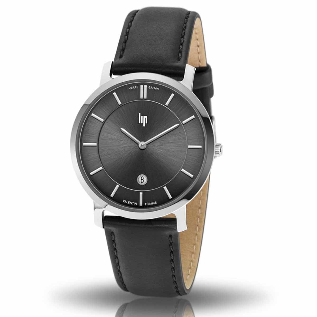 Montre Lip VALENTIN 39 mm cadran noir - 671703