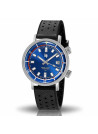 Montre Homme Lip NAUTIC-SKI en caoutchouc noir 