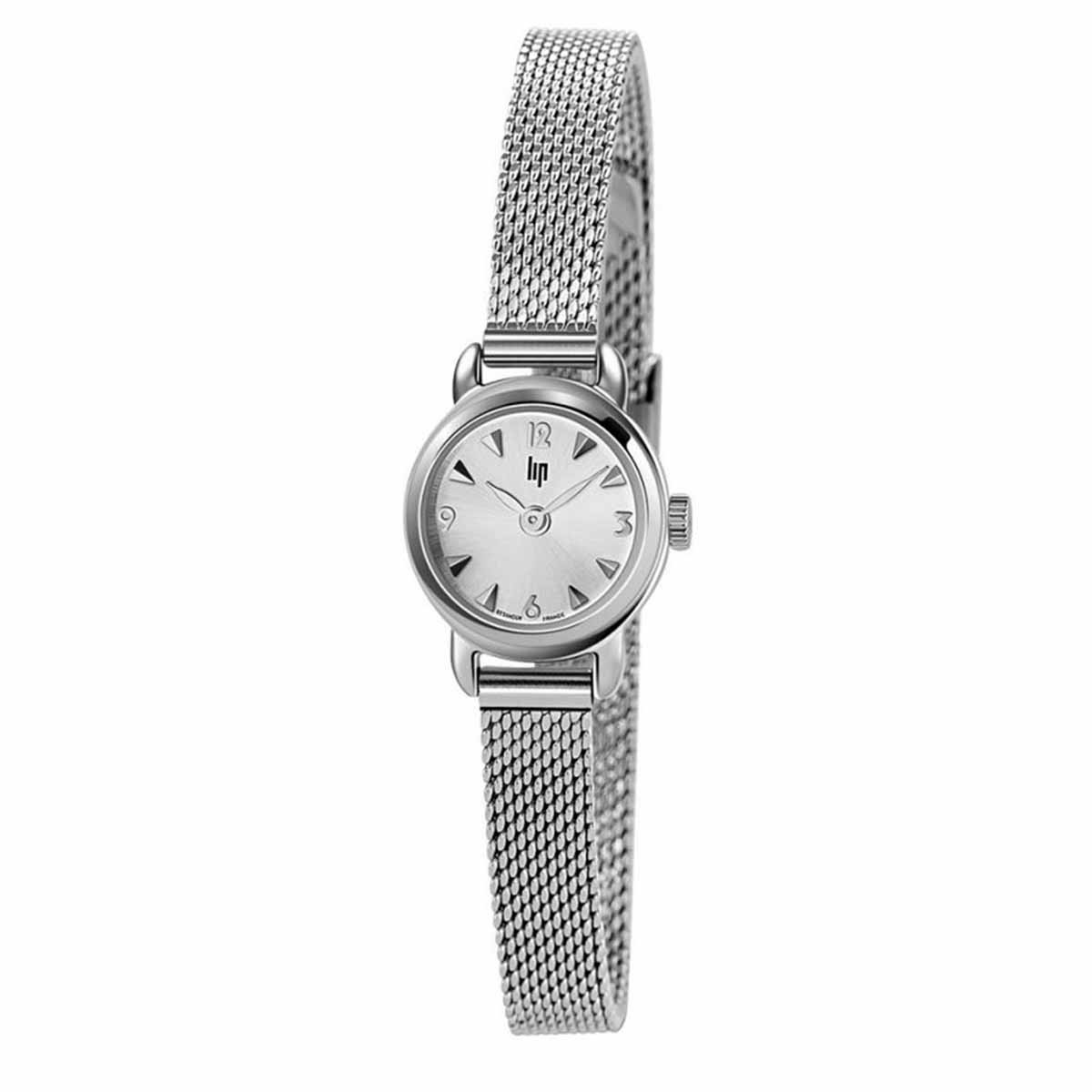 Montre femme Lip "HENRIETTE" 18.5 mm cadran argenté - 671267 quartz Montre femme Lip "HENRIETTE" 18.5 mm cadran argenté - 671267 quartz