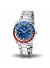 Montre homme Lip MARINIER GMT 39 mm cadran bleu foncé - 671373 quartz