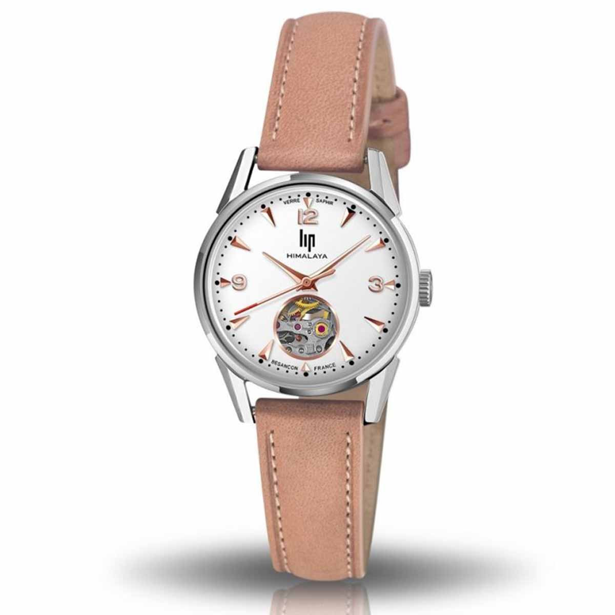 Montre femme Lip "HIMALAYA" 29 mm cadran argenté - 671606 automatique