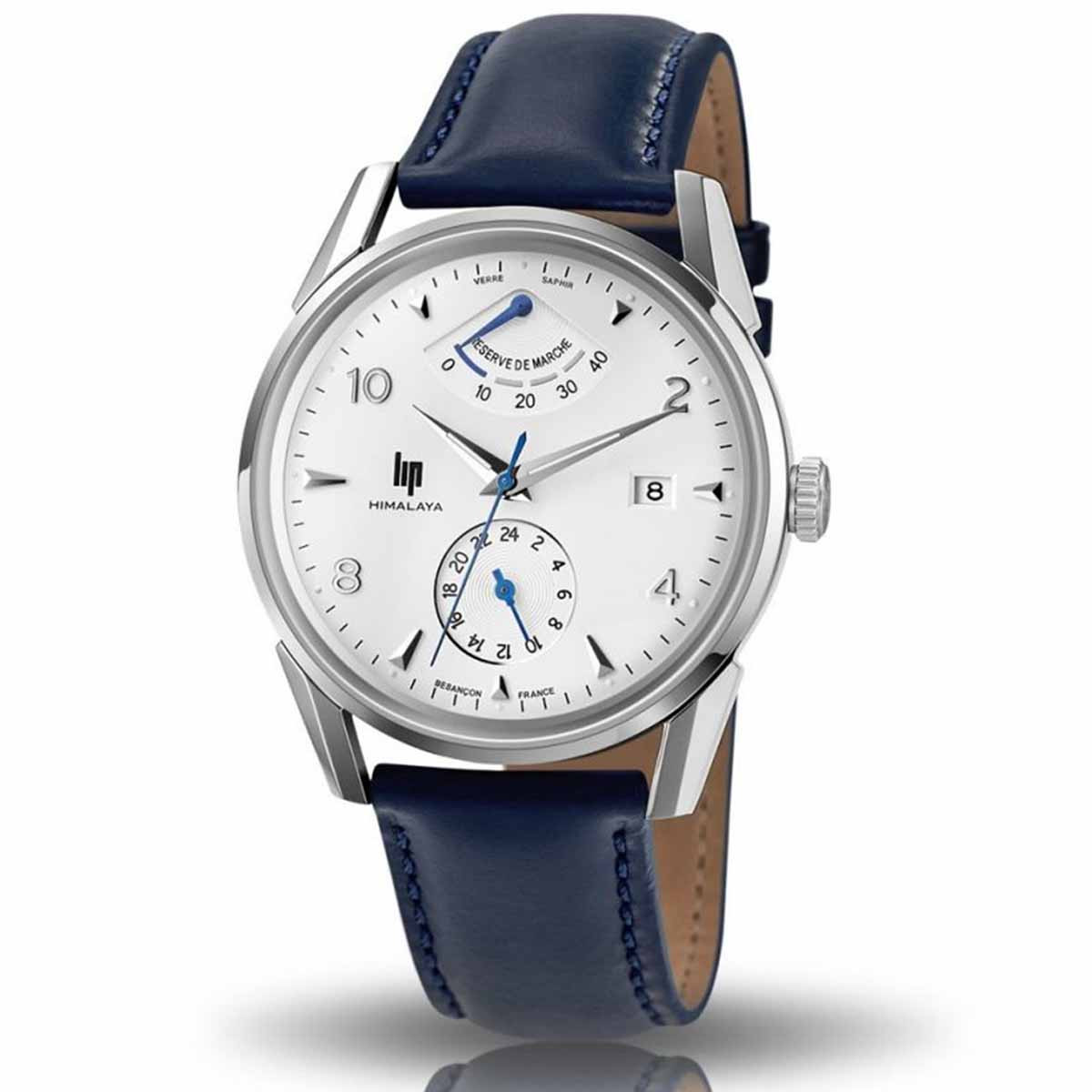Montre mixte Lip "HIMALAYA" 40 mm cadran blanc argenté - 671560 automatique Montre mixte Lip "HIMALAYA" 40 mm cadran blanc argenté - 671560 automatique